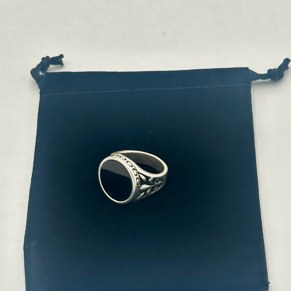 CRAFTD Onyx Stainless Steel Men’s Ring